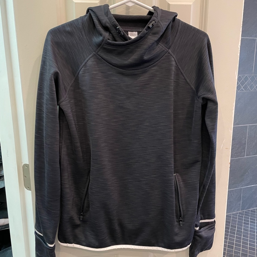 Small Navy Gap Fit Fleece Lined Hoodie Reflective Trim